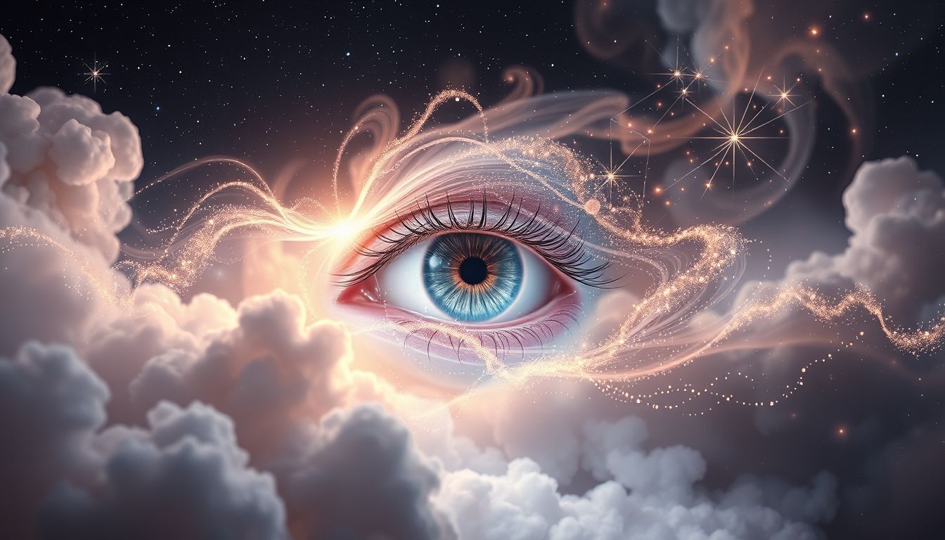 Blinzeln im Traum symbolisiert Reinigung und geistige Klarheit.