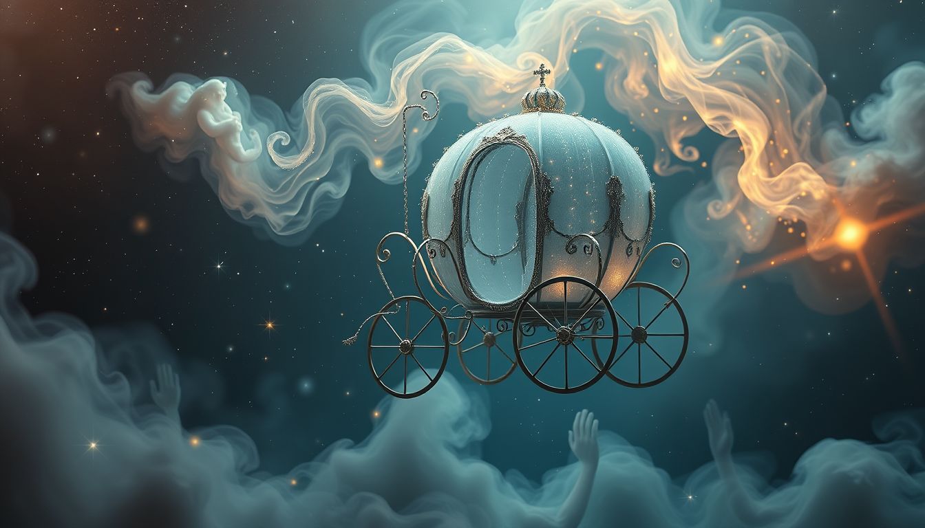 Eine britzka mit weinenden Menschen symbolisiert emotionale Belastung im Traum.