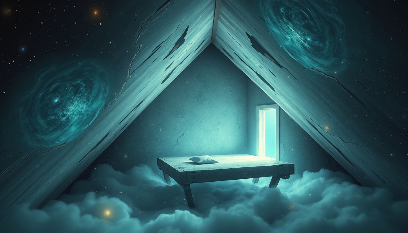 Ein verlassenes Dachzimmer symbolisiert oft unerfüllte Hoffnungen.