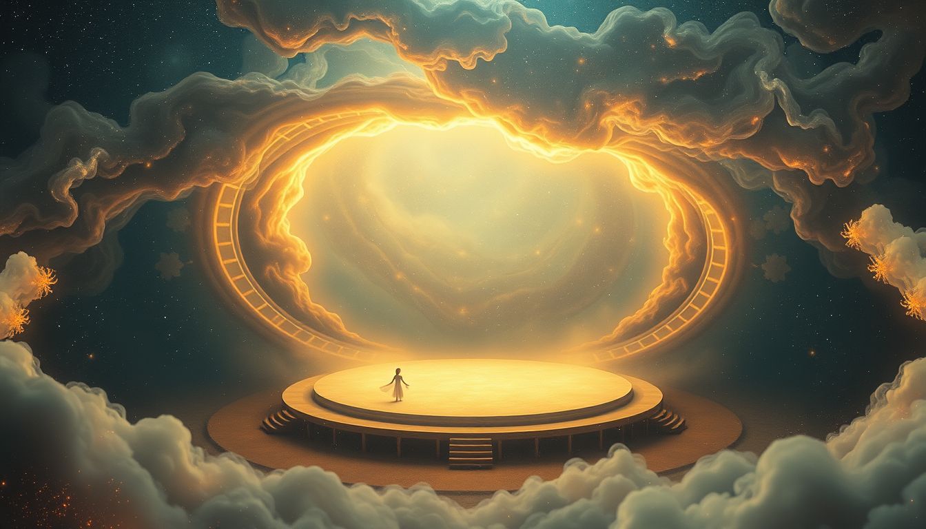 Das Amphitheater symbolisiert Leistungsdruck und innere Selbstzweifel im Traum.
