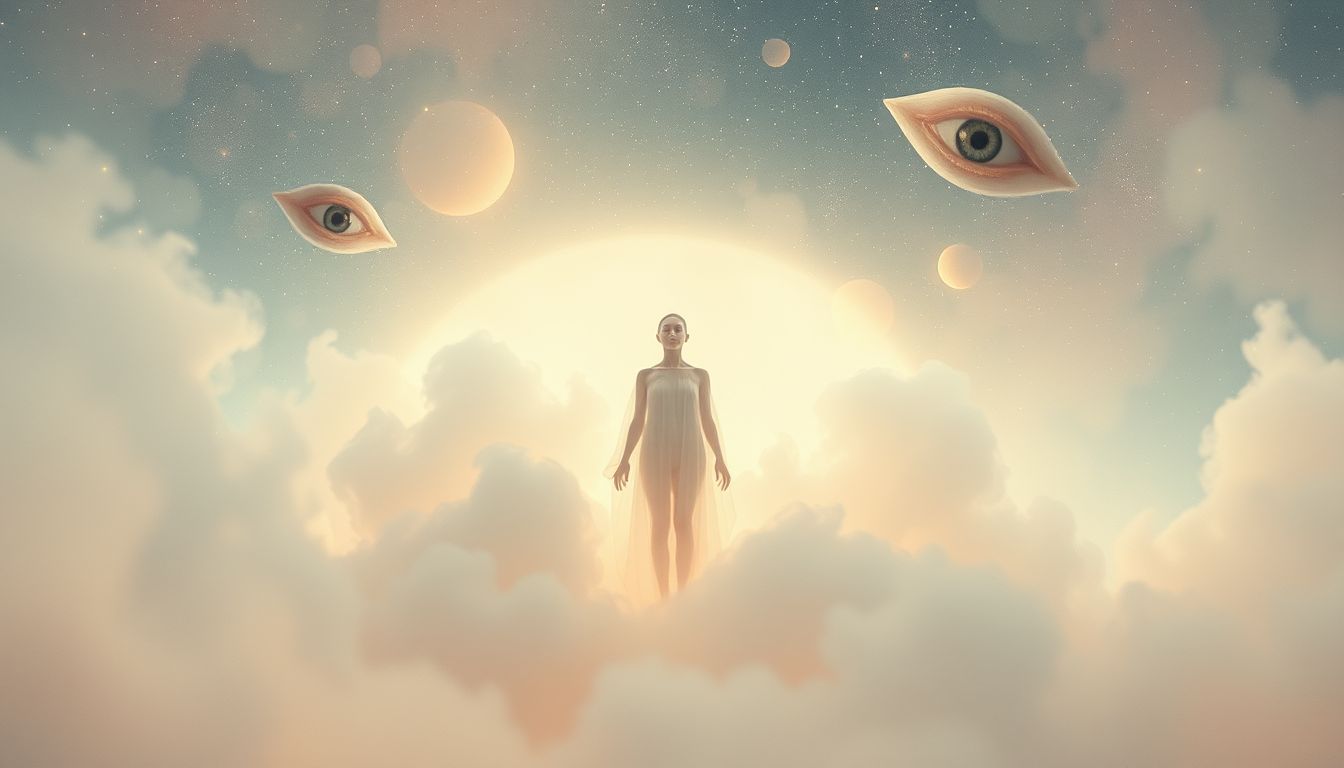 Das Erwachen symbolisiert Bewusstwerdung und das Gefühl, beobachtet zu werden.