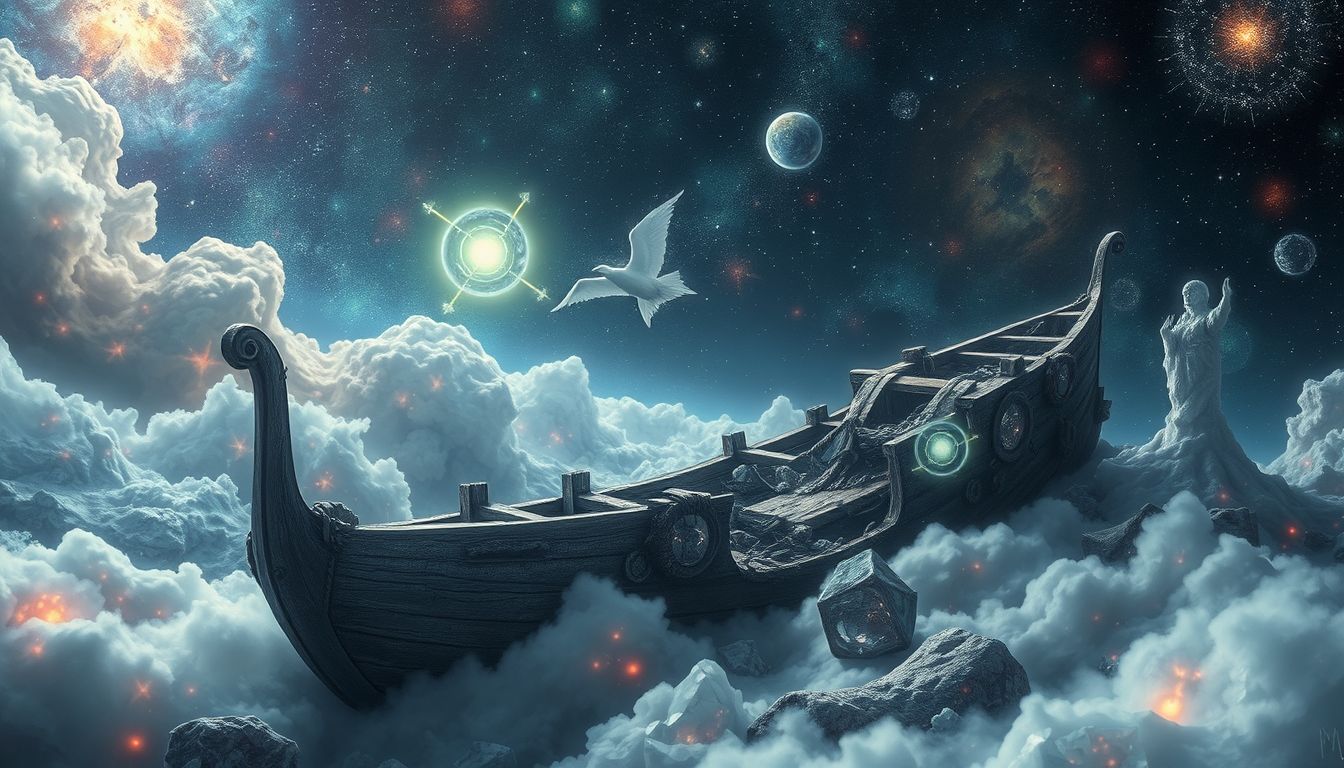 Das Material des Wracks symbolisiert oft Zerfall und innere Konflikte.