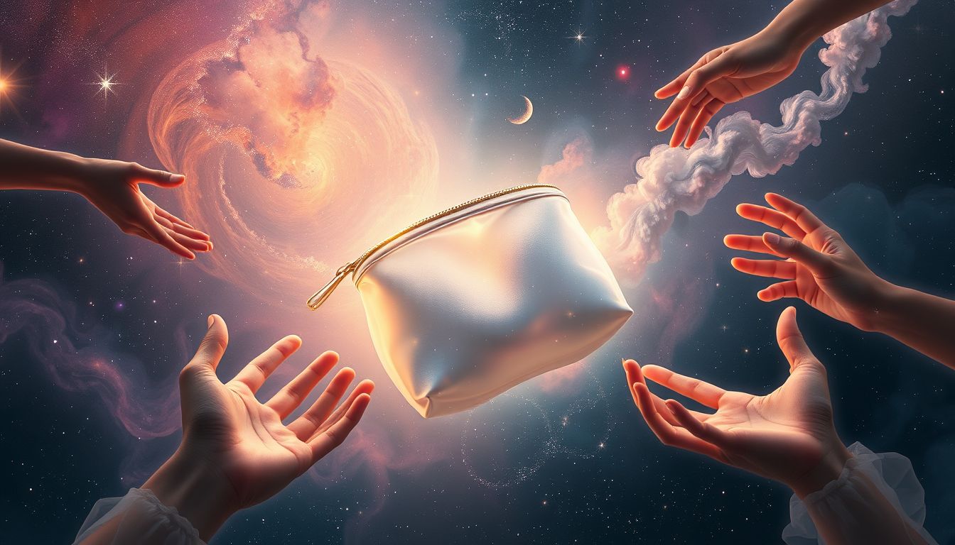 Ein Schminktäschchen als Geschenk kann Anerkennung oder Manipulation symbolisieren.