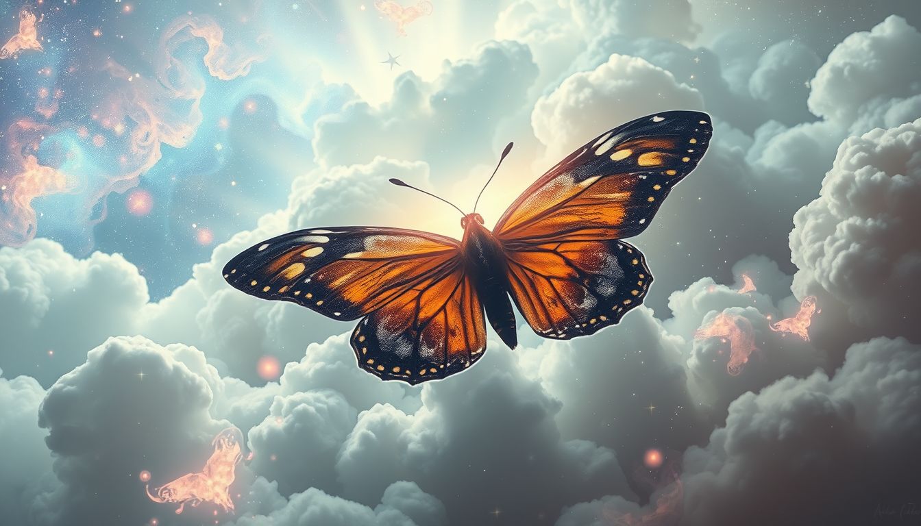 Träume von Schmetterlingen spiegeln oft emotionale Transformation und Freiheit wider.