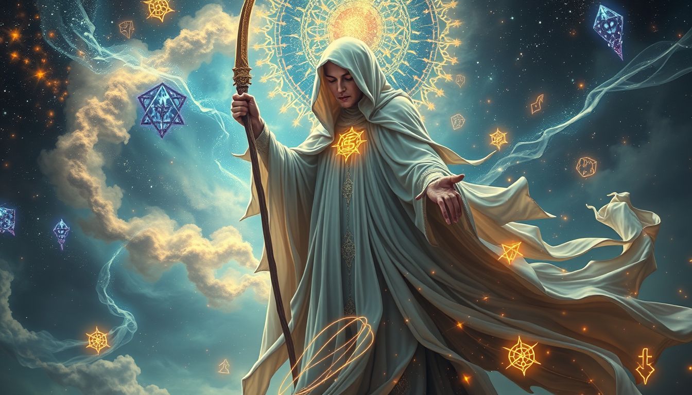 Der Schnitter symbolisiert im Traum oft spirituelle Transformation und Loslösung.