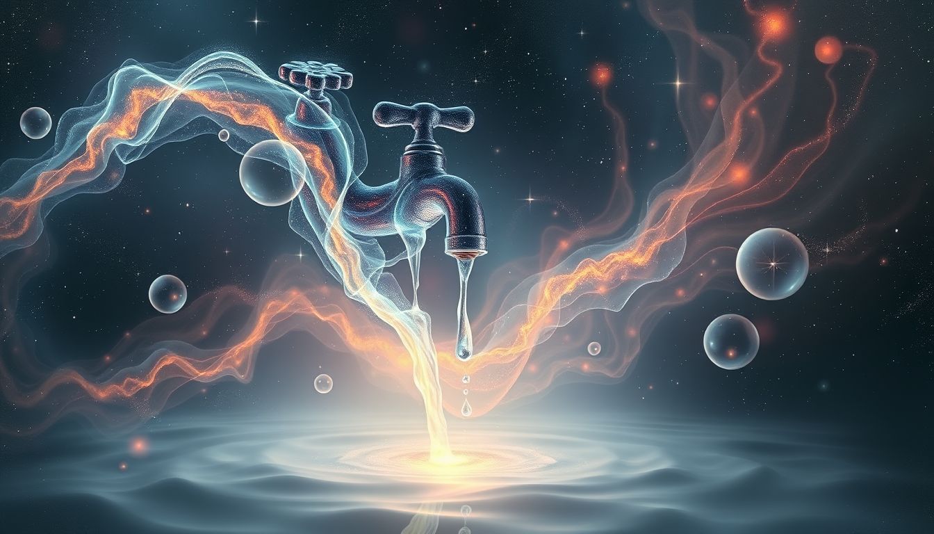 Ein tropfender Wasserhahn im Traum symbolisiert verlorene Lebensenergie.
