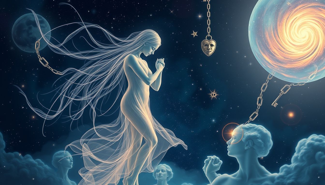 Der verführerische Tutor symbolisiert innere Konflikte und ethische Herausforderungen.