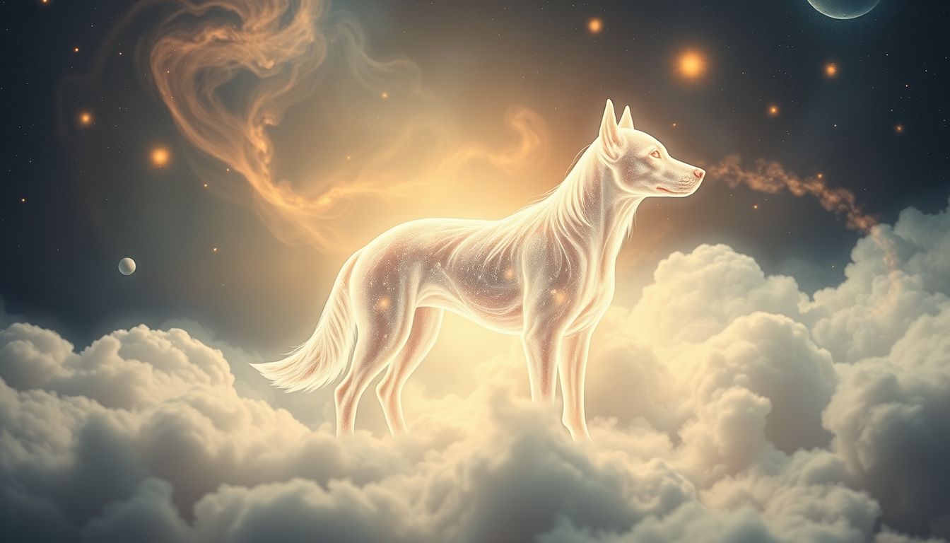 Der Hund symbolisiert Schutz, Führung und spirituelle Loyalität im Traum.