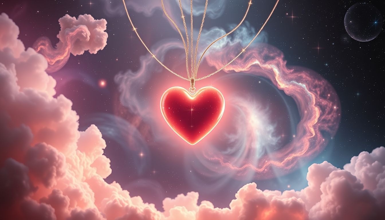 Ein Herz-Anhänger symbolisiert tiefe Liebe und emotionale Bindung.