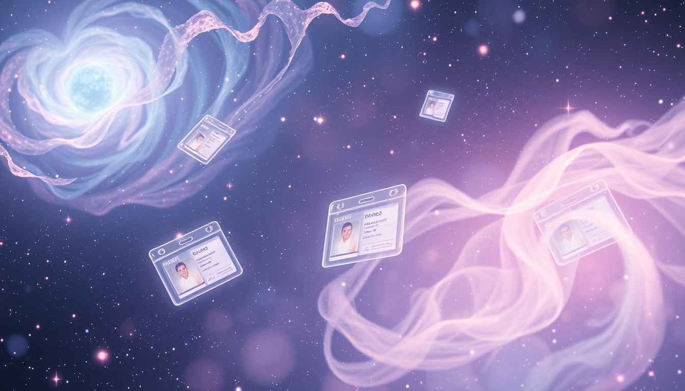 Ein falscher Ausweis symbolisiert innere Verwirrung und Identitätskrise.