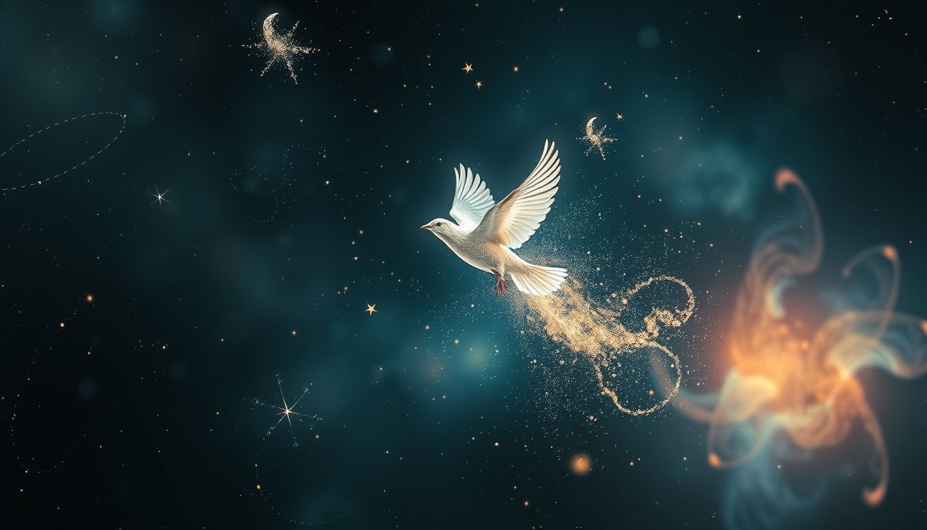 Das Wegfliegen eines Girlitz symbolisiert oft schmerzlichen Verlust und Loslassen.