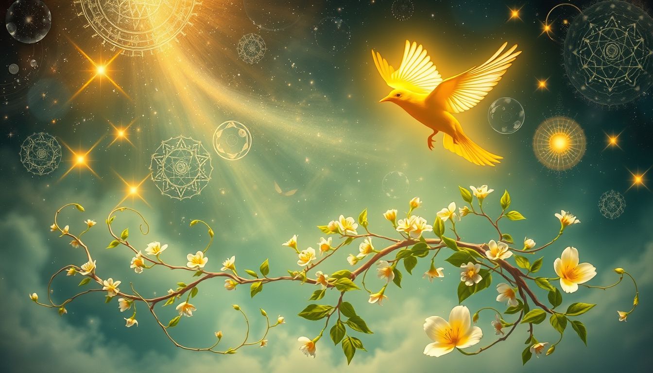 Der Girlitz symbolisiert natürliche Freiheit und spirituelle Verbundenheit.