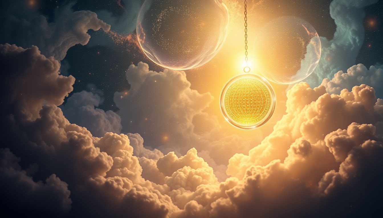 Ein goldener Anhänger symbolisiert oft Wohlstand und persönliche Erfolge.