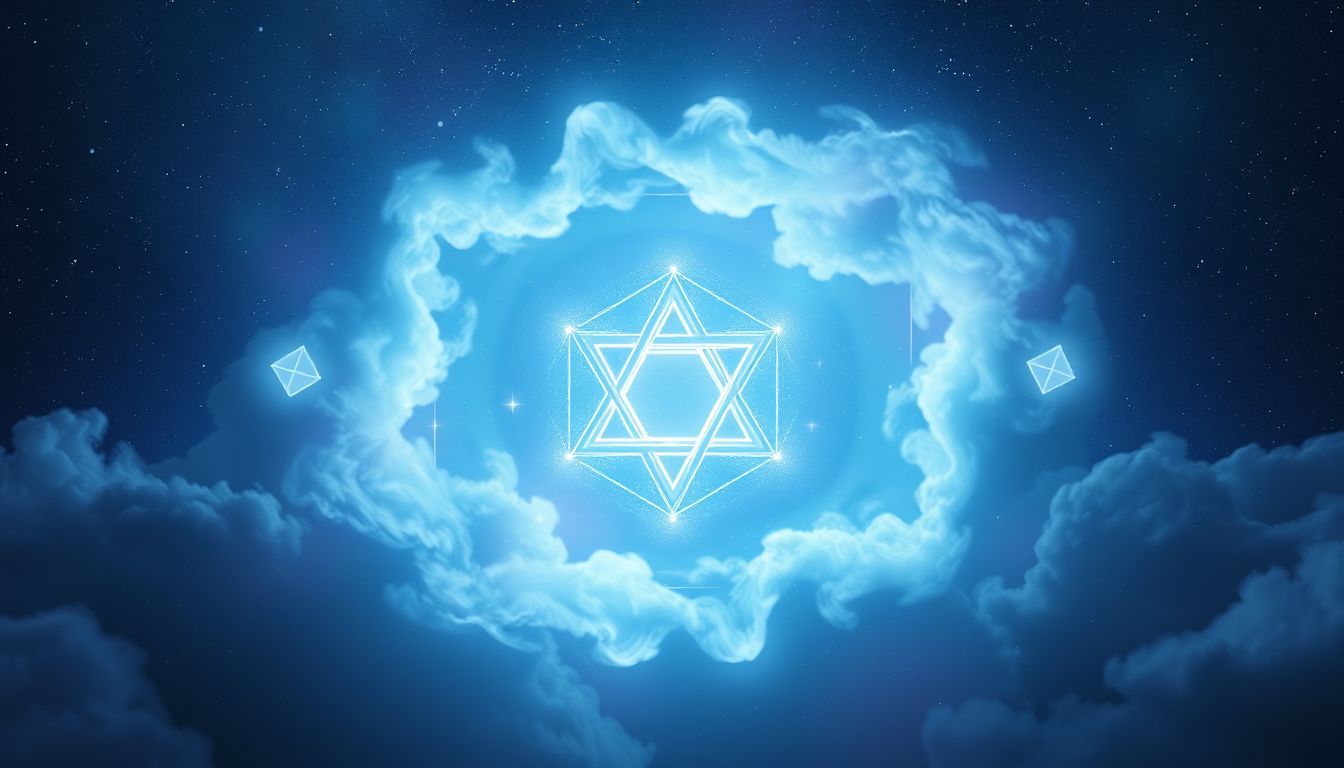 Das Hexagramm symbolisiert Harmonie zwischen Gegensätzen und Einheit.
