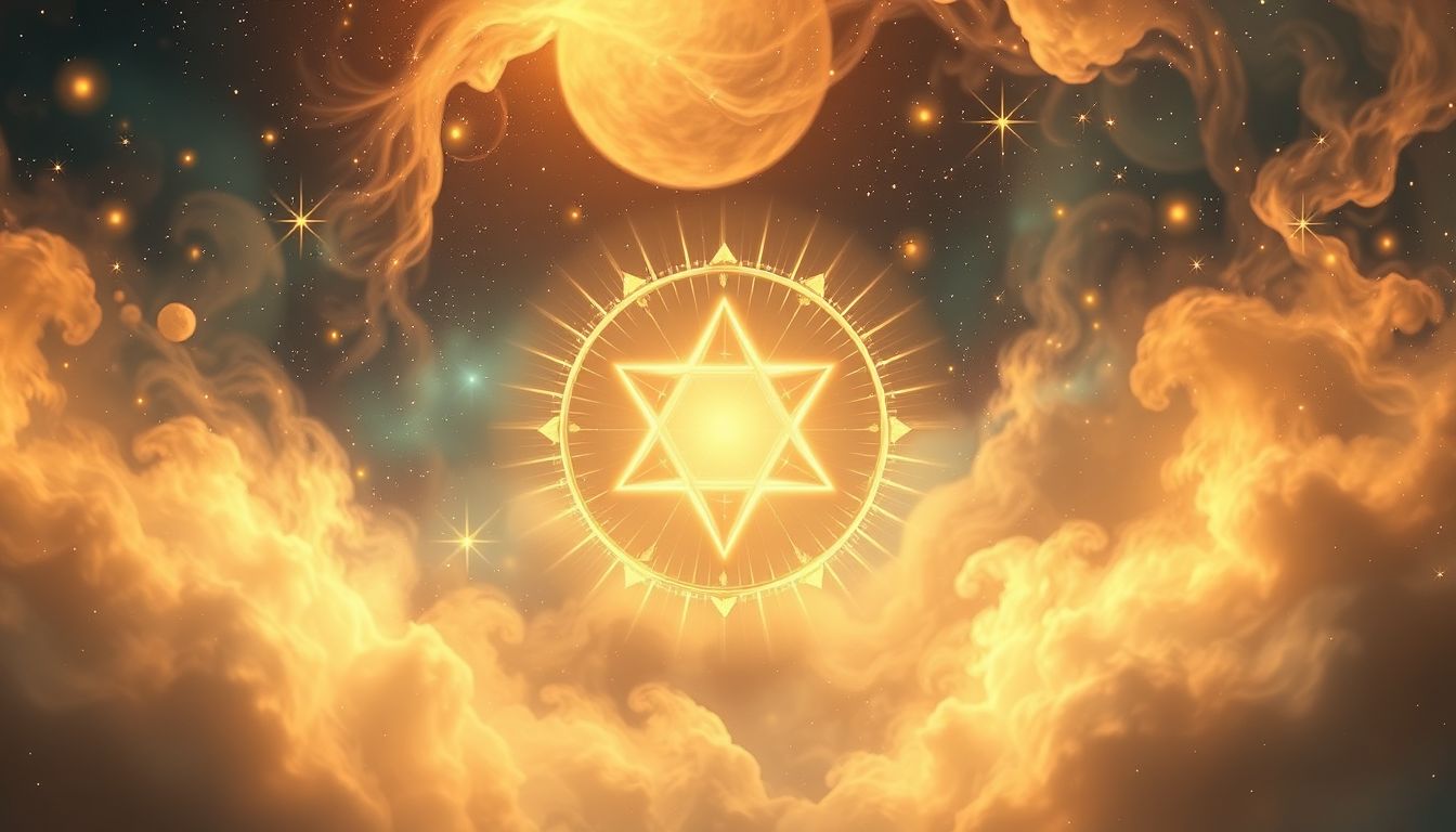 Ein Hexagramm symbolisiert oft Glück und positive Veränderungen im Traum.
