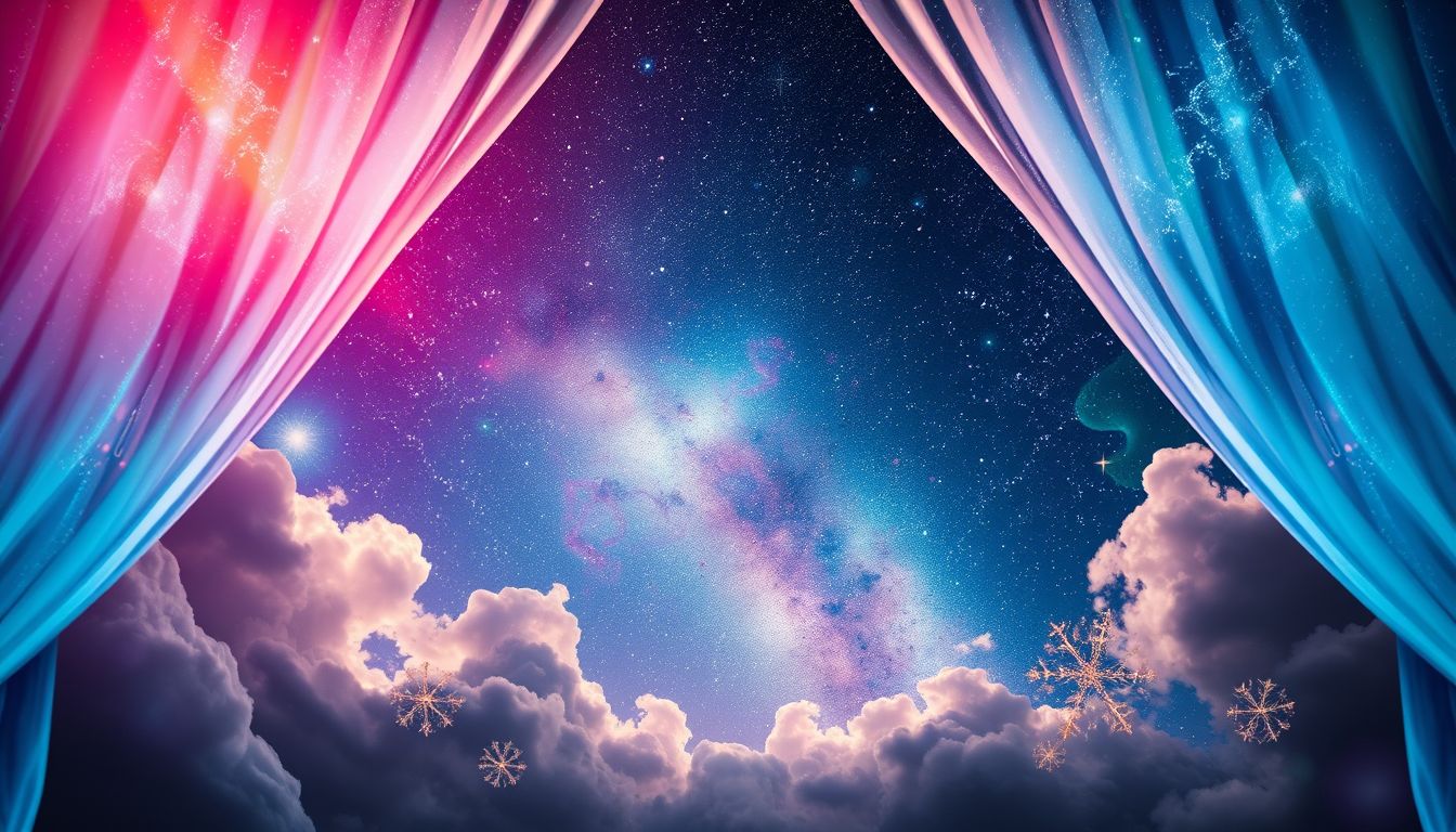 Ein geteilter Himmel symbolisiert innere Konflikte und schwere Entscheidungen.