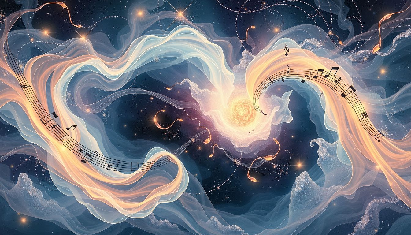 Das Spielen eines Instruments symbolisiert innere Harmonie und kreative Kraft.