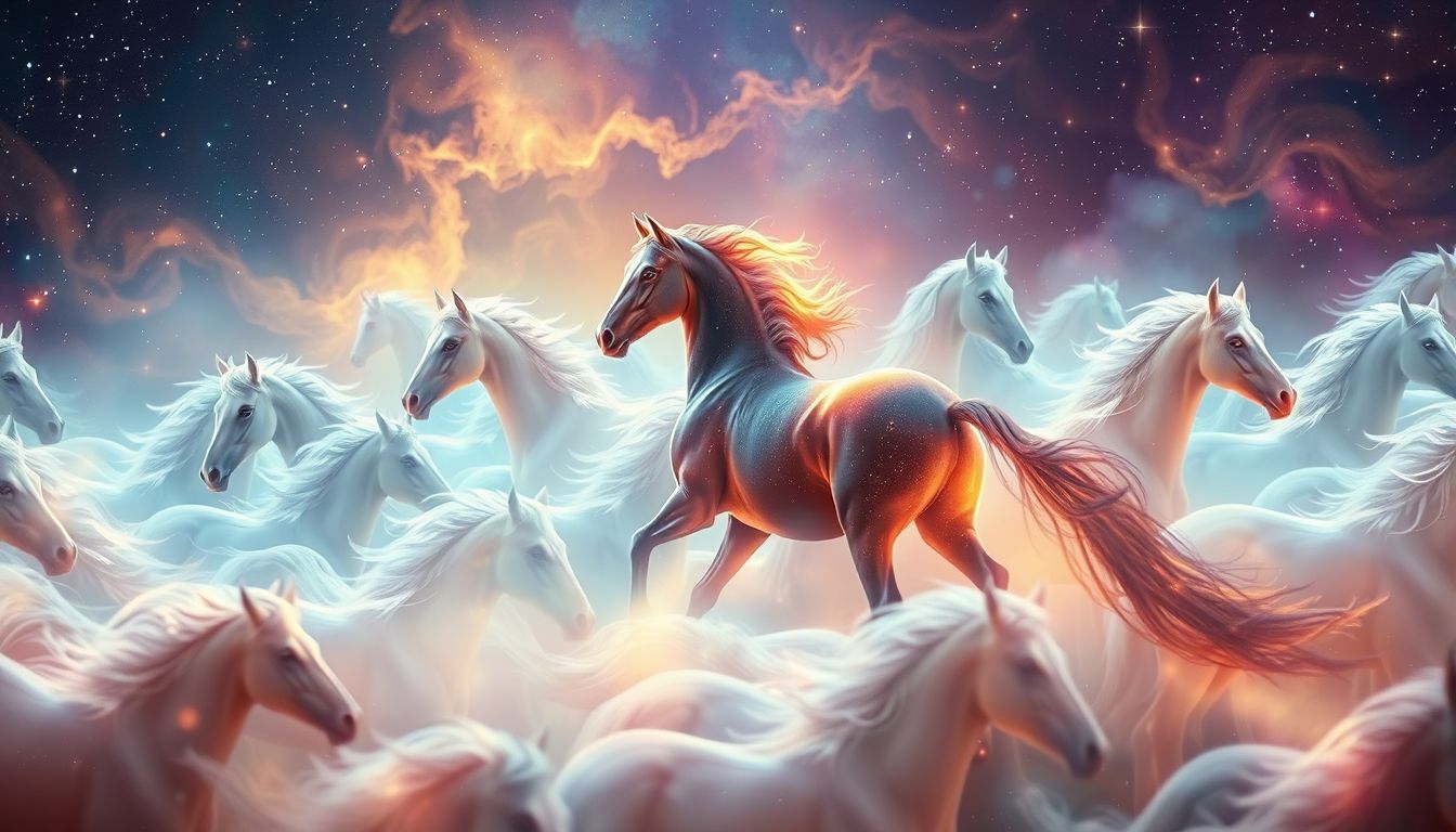 Mustangs symbolisieren Freiheit und starke soziale Bindungen in der Herde.