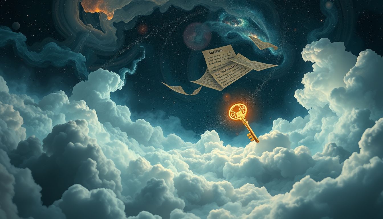 Das Nichtfinden eines Rezepts symbolisiert innere Ziellosigkeit und Sinnsuche.