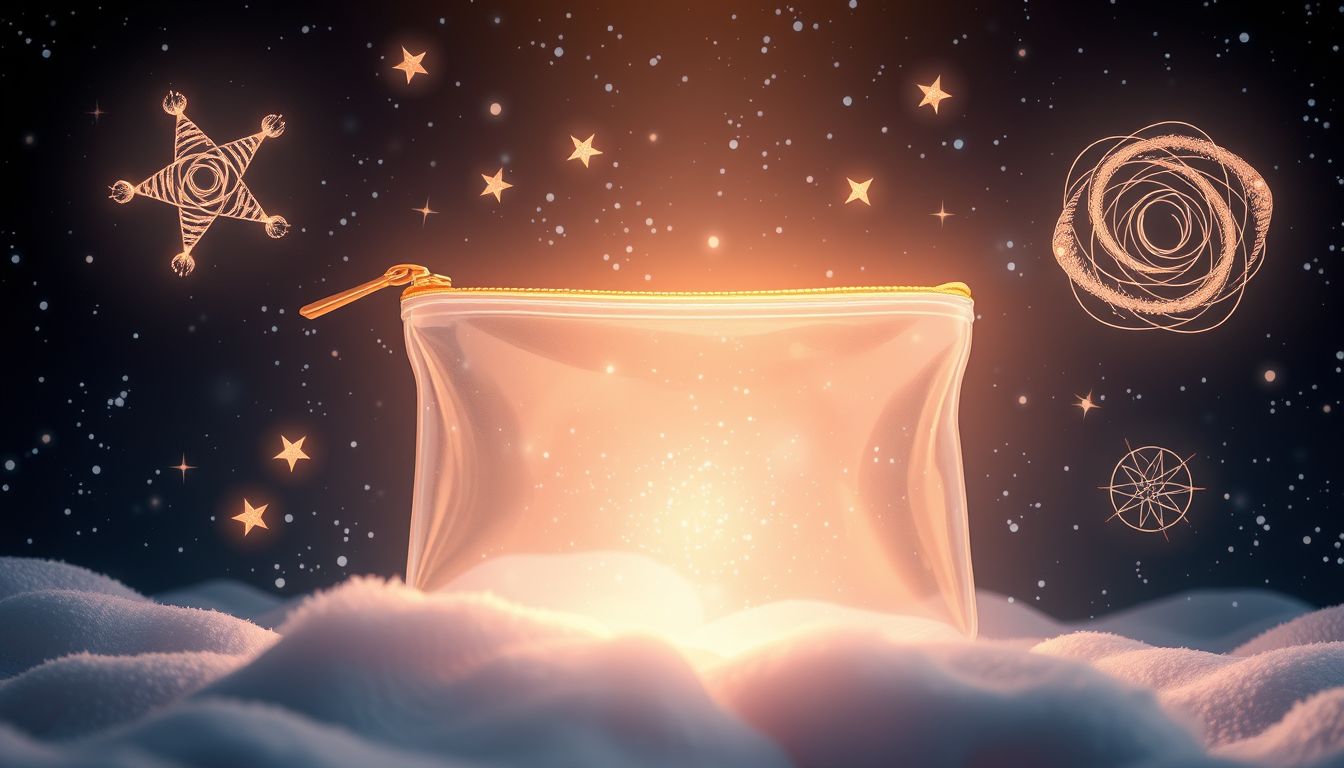 Ein Schminktäschchen im Vorstellungsgespräch symbolisiert Selbstbewusstsein und Erfolg.