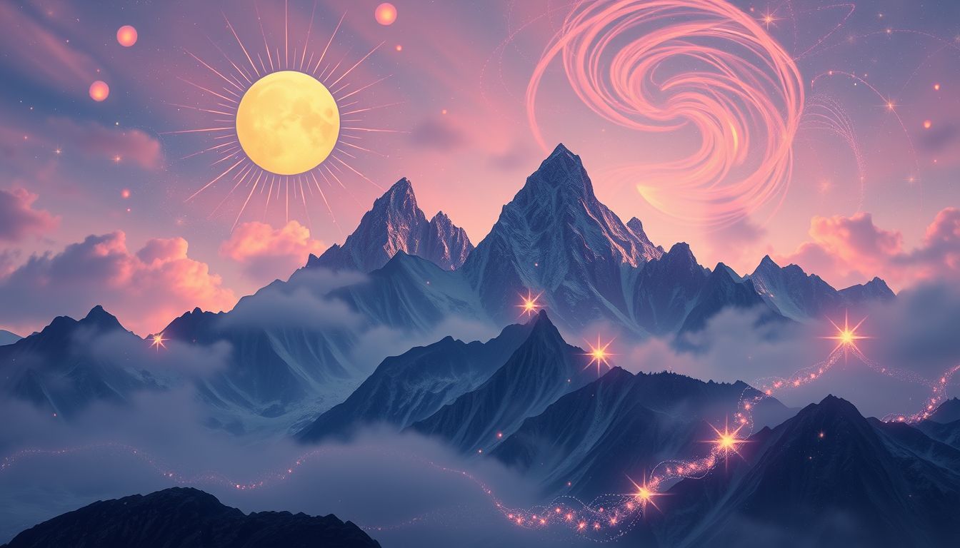 Ein Berg-Sonnenwendfest symbolisiert innere Transformation und Lebenshöhepunkte.