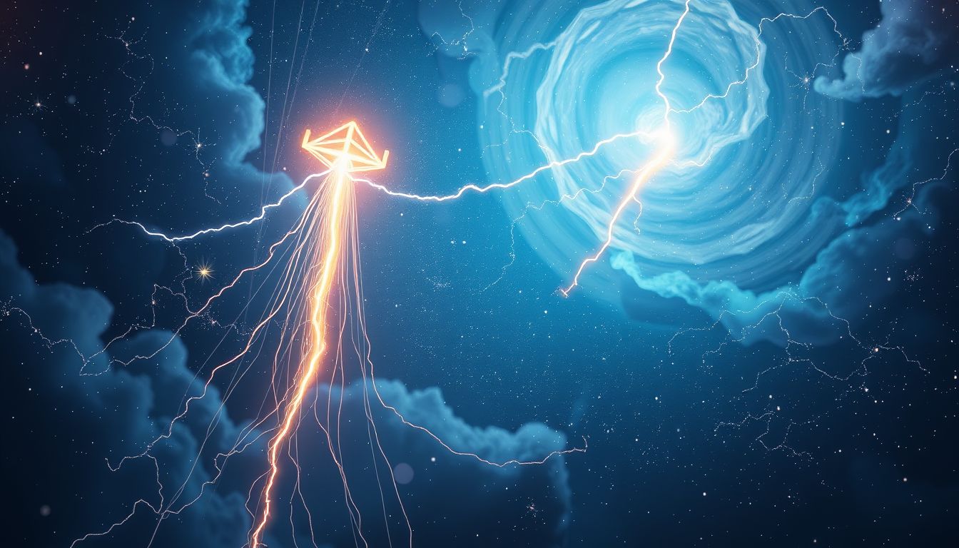 Ein Telegrafenmast symbolisiert plötzliche, blitzartige Inspiration im Traum.