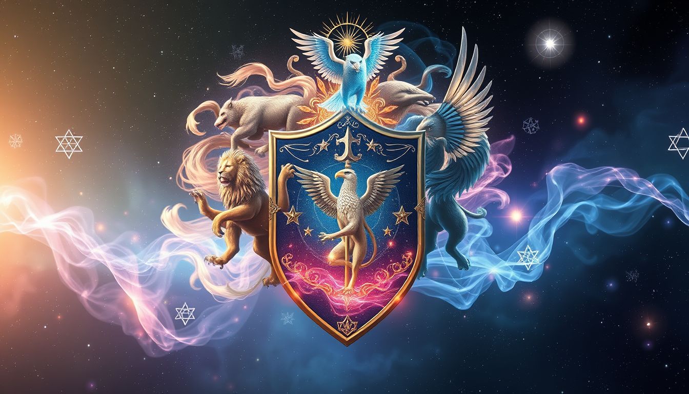 Tiere im Wappen symbolisieren oft Stärke, Mut und Schutz.