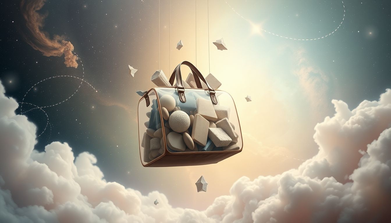 Eine volle Schultasche symbolisiert oft emotionale und mentale Ballast.