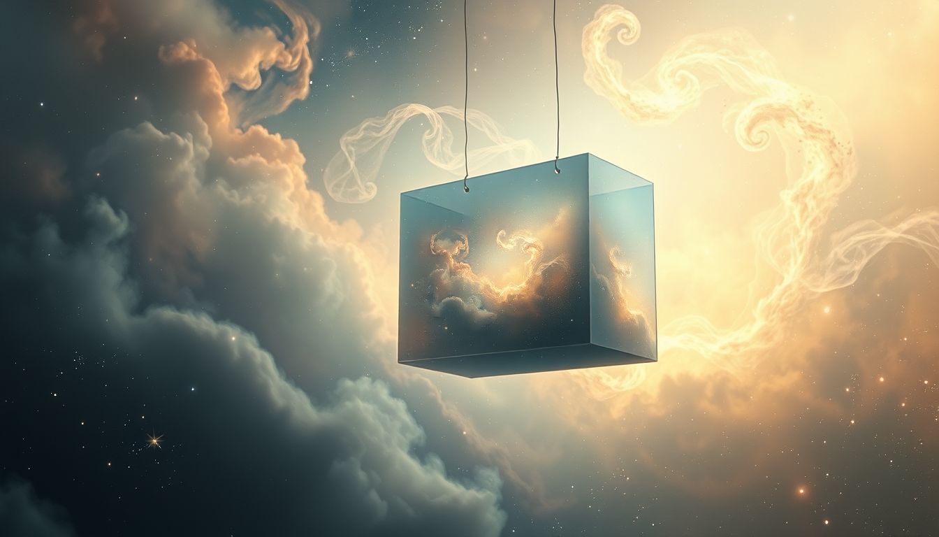Einen Kasten tragen symbolisiert oft Verantwortung und emotionale Belastung.