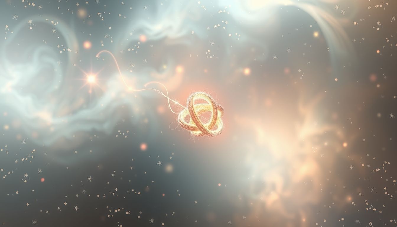Ein kleiner mystischer Knoten symbolisiert verborgene innere Konflikte.
