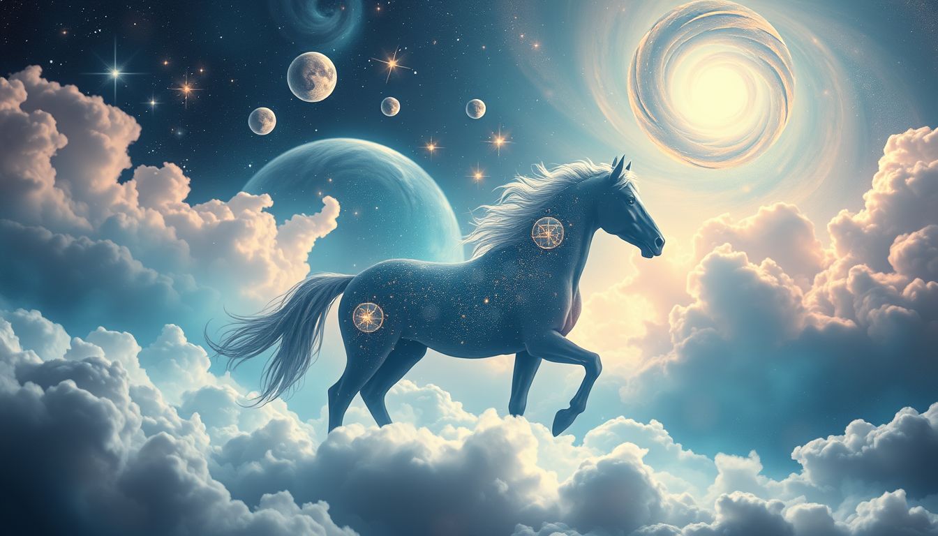 Einen Mustang finden symbolisiert ungeahnte Freiheit und innere Stärke.