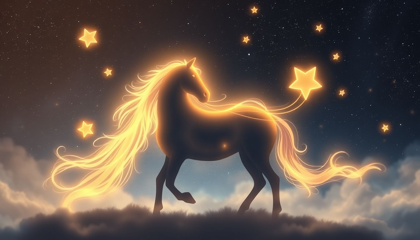 Einen Mustang füttern symbolisiert liebevolle Fürsorge und innere Stärke.