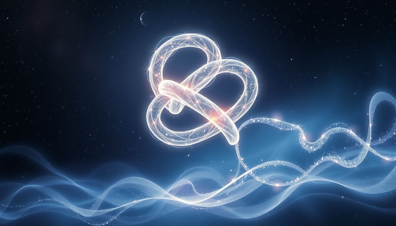 Einen mystischen Knoten essen symbolisiert die Annahme unerwarteter Herausforderungen.