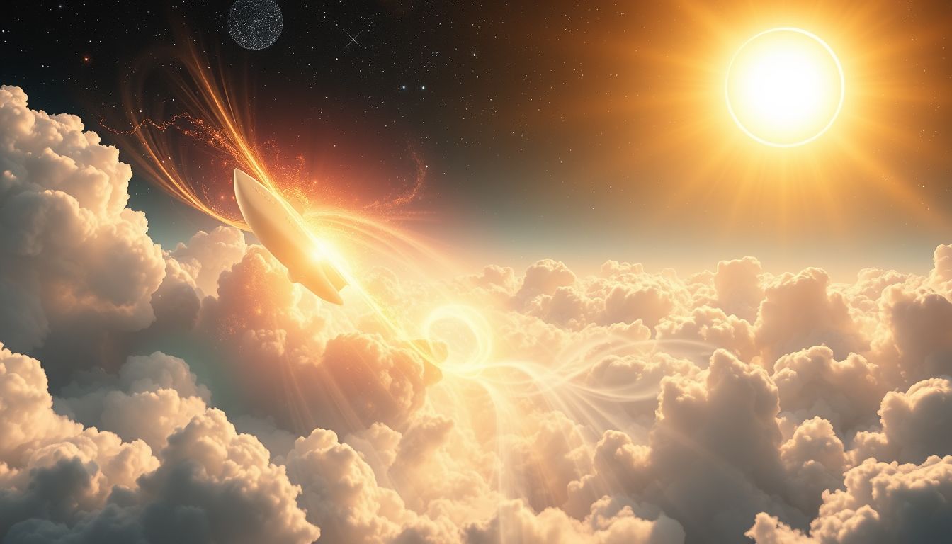 Einschiffung bei Sonnenschein symbolisiert Neubeginn und Zuversicht.