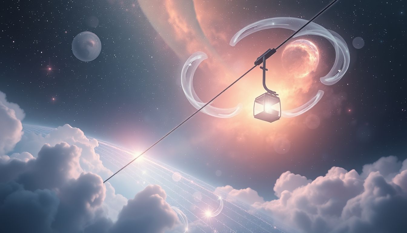 Das Einsteigen in eine Seilbahn symbolisiert mutige Überwindung neuer Höhen.