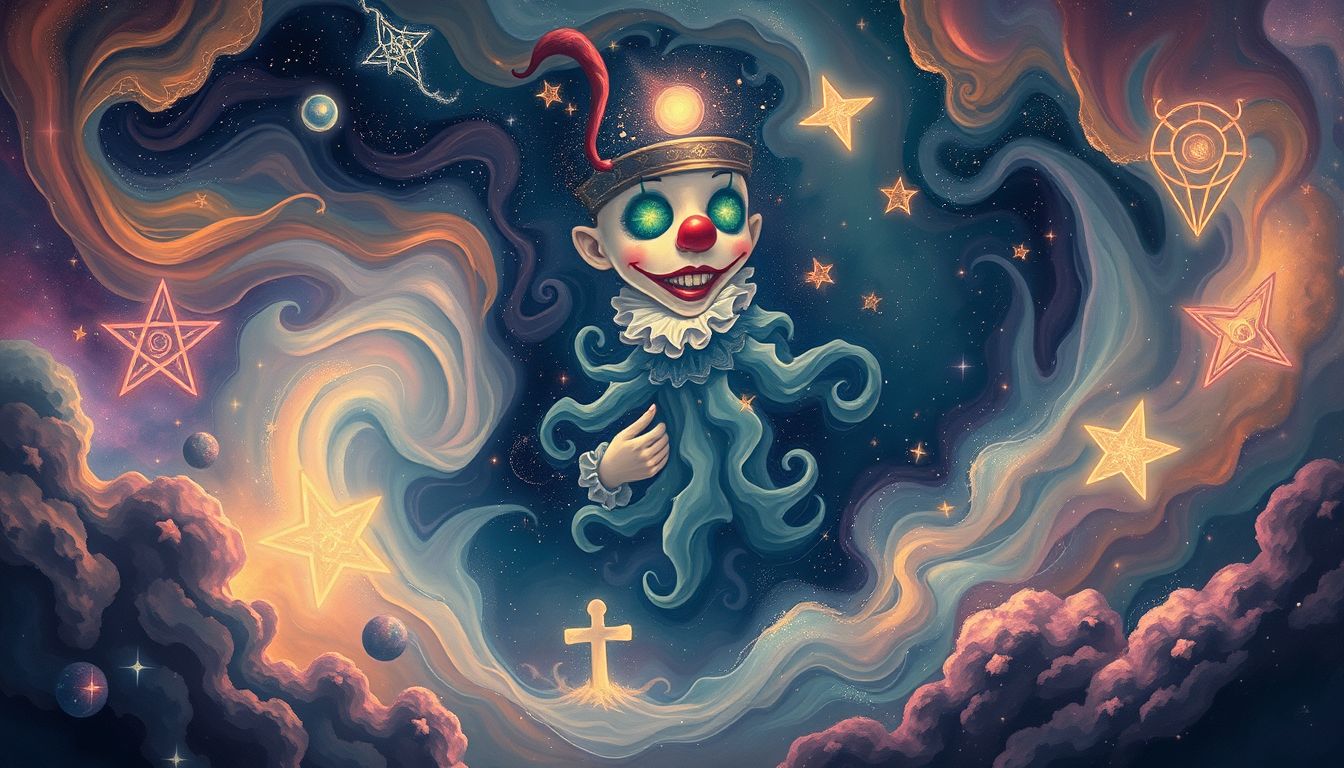 Ein Clown im Traum symbolisiert verborgene Ängste oder Unsicherheiten.