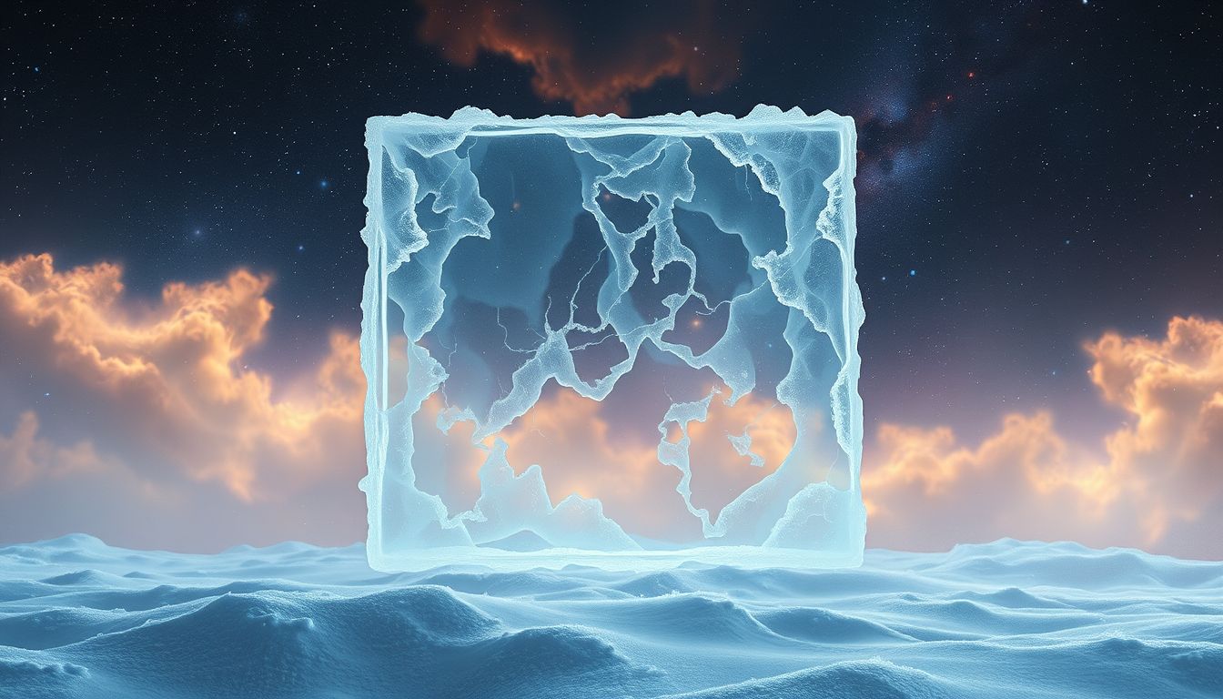 Frost auf Fenstern symbolisiert oft emotionale Abgrenzung und Schutz.