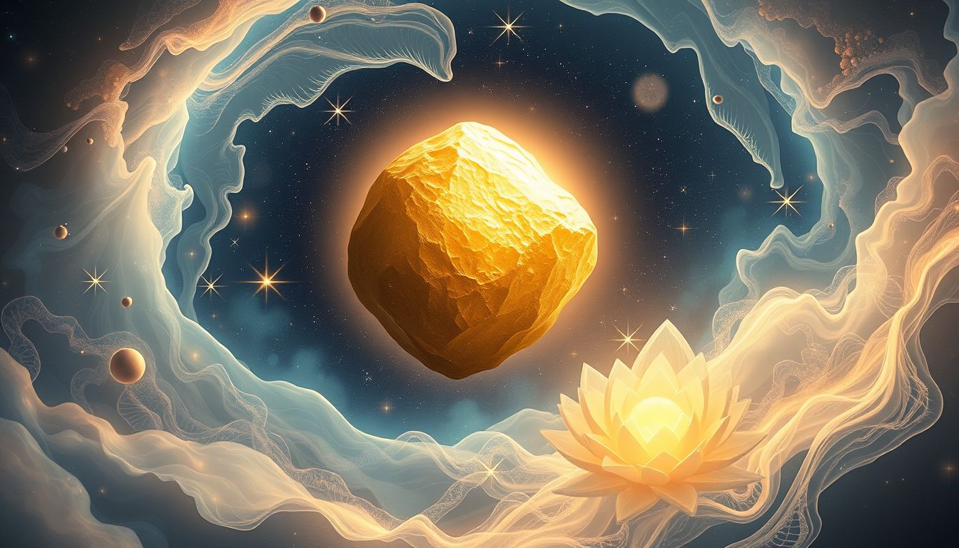 Der goldene Felsen symbolisiert im Traum unerschütterlichen inneren Wert.
