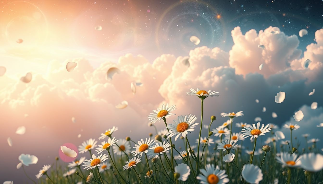 Gänseblumen im Frühling symbolisieren Neubeginn und kindliche Unbeschwertheit.