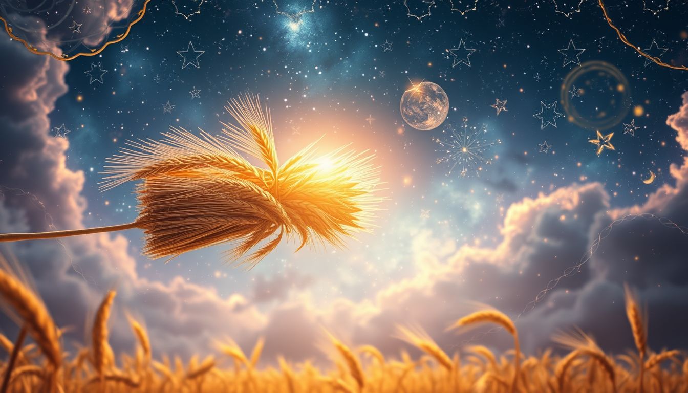 Getreidegarben symbolisieren Dankbarkeit und Wertschätzung als Geschenk.