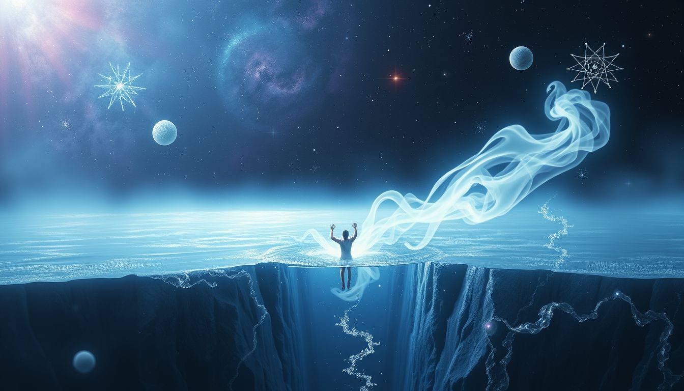 In einen Wassergraben fallen symbolisiert unerwartete Lebenshindernisse.