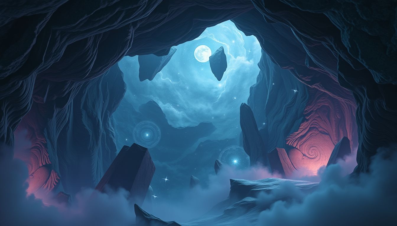 In einer Trollhöhle zu sein symbolisiert verborgene Ängste und Geheimnisse.