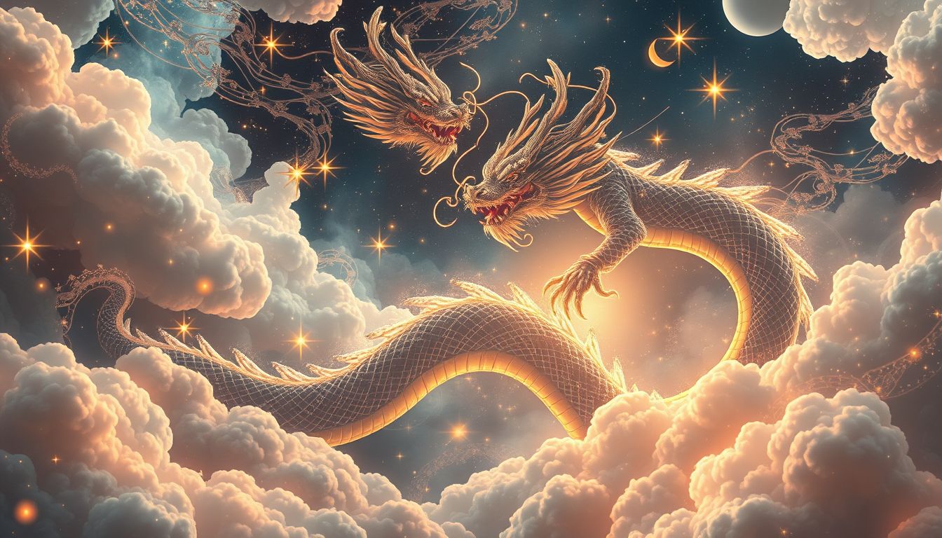 Japanische Drachen symbolisieren in Träumen Macht, Glück und Schutz.