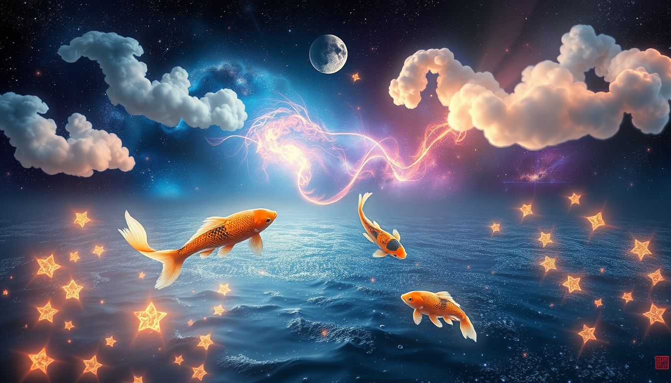 Koi-Karpfen symbolisieren in japanischen Gärten Erfolg und Ausdauer.