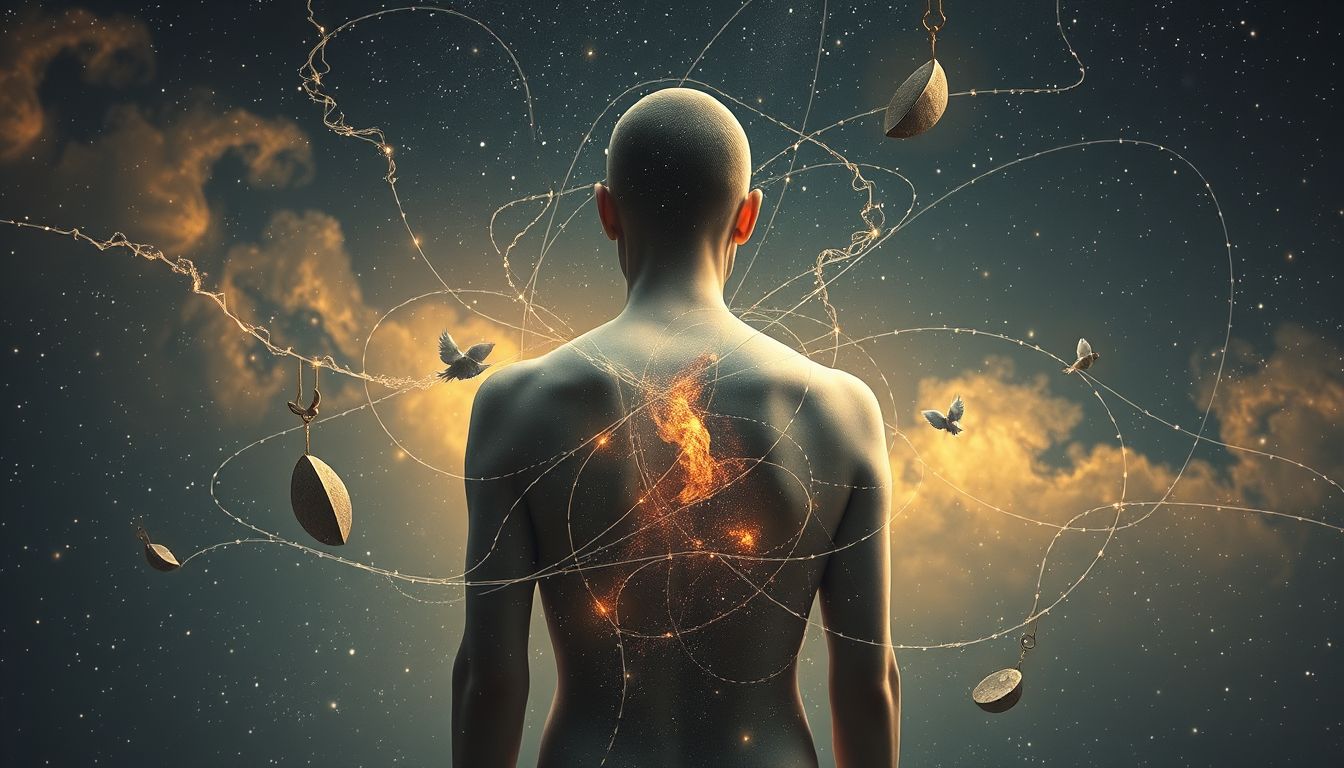 Juckreiz am Rücken symbolisiert oft verborgene Sorgen und Verantwortung.