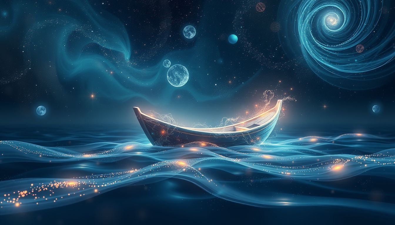 Im Wasser schwimmende Kotter symbolisieren emotionale Tiefen und Unterbewusstsein.