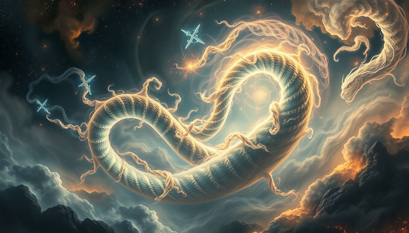 Lindwürmer symbolisieren Urängste und animalische Instinkte im Traum.