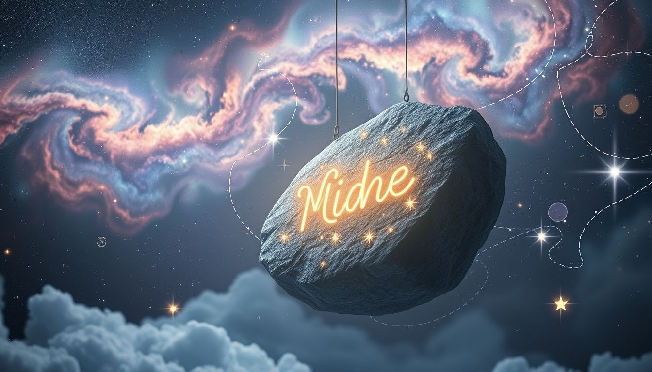 Einen Meilenstein mit eigenem Namen sehen symbolisiert persönlichen Erfolg.