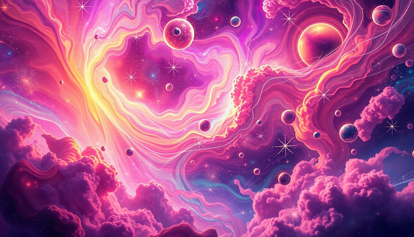 Neonfarben symbolisieren oft lebhafte Energie und künstliche Aufregung.