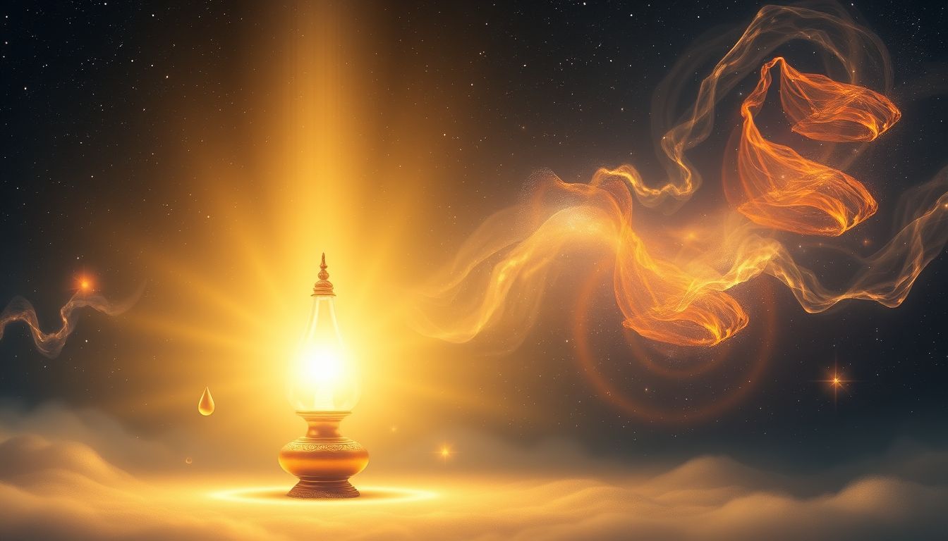 Petroleum in Lampen symbolisiert innere Weisheit und geistige Klarheit.